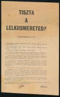 cca 1943-1944 "Tiszta a lelkiismereted?" a szövetségesek által kibocsátott röplap