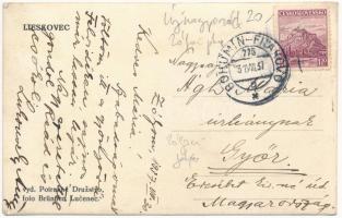 1937 Újmogyoród, Lieszkócz, Lieskovec (Zólyom, Zvolen); templom, utca, iskola, szövetkezet üzlete és...