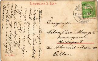 1915 Pannonhalma, Győrszentmárton; Pusztai járási takarékpénztár. W.L. 2497. (kis szakadás / small t...