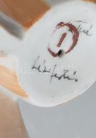 Drasche Popey, kézzel festett porcelán, pipája hiányzik, jelzett, m: 16 cm