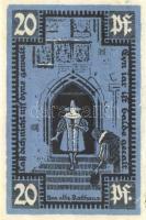Német Birodalom /Weimari Köztársaság/ Merseburg 1921. 5Pf + 10Pf + 20Pf + 25Pf + 50Pf(6x) összesen 1...