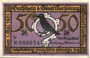 Német Birodalom /Weimari Köztársaság/ Merseburg 1921. 5Pf + 10Pf + 20Pf + 25Pf + 50Pf(6x) összesen 1...