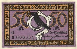 Német Birodalom /Weimari Köztársaság/ Merseburg 1921. 5Pf + 10Pf + 20Pf + 25Pf + 50Pf(6x) összesen 1...