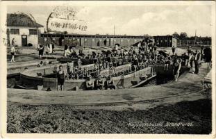 1931 Hajdúszoboszló, Strandfürdő, fürdőzők. Balogh Kálmán kiadása. Foto Petrányi (EK)