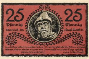 Német Birodalom /Weimari Köztársaság/ Mücheln 1921. 25Pf + 50Pf(3x) + 75Pf összesen 5klf db, teljes ...