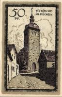 Német Birodalom /Weimari Köztársaság/ Mücheln 1921. 25Pf + 50Pf(3x) + 75Pf összesen 5klf db, teljes ...