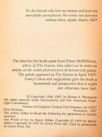 Hunter S. Thompson: Hell's Angels. A strange and terrible saga. New York,1967,Ballatine Books. ...