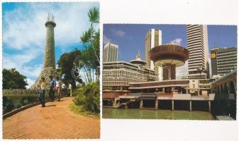 17 db MODERN szingapúri képeslap / 17 modern Singapore postcards
