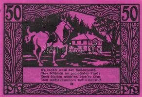 Német Birodalom /Weimari Köztársaság/ Münchenbernsdorf 1921. 50Pf(4x) 4klf db, teljes sor T:I