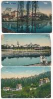 24 db RÉGI történelmi magyar város képeslap vegyes minőségben / 24 pre-1945 historical Hungarian town-view postcards in mixed quality