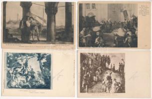 25 db RÉGI használatlan hosszú címzéses múzeumi művész képeslap / 25 pre-1905 unused art motive postcards from museums