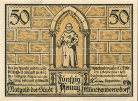 Német Birodalom /Weimari Köztársaság/ Münchenbernsdorf 1921. 10Pf + 25Pf + 50Pf + 75Pf 4klf db, telj...