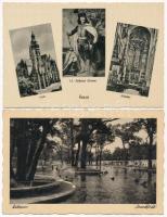 7 db RÉGI történelmi magyar város képeslap Weinstock kiadásában / 7 pre-1945 historical Hungarian town-view postcards