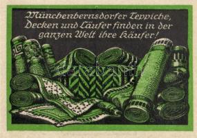 Német Birodalom /Weimari Köztársaság/ Münchenbernsdorf D.N. 10Pf + 25Pf + 50Pf 3klf db, teljes sor T...