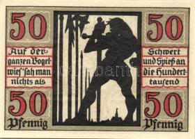 Német Birodalom /Weimari Köztársaság/ Naumburg 1920. 50Pf(12x) 12klf db, teljes sor T:I