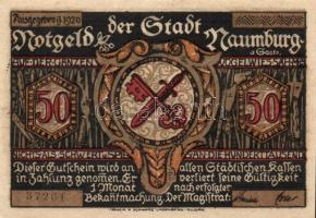 Német Birodalom /Weimari Köztársaság/ Naumburg 1920. 50Pf(12x) 12klf db, teljes sor T:I