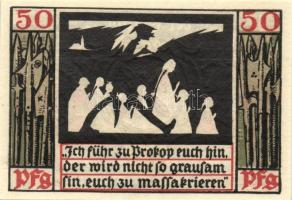 Német Birodalom /Weimari Köztársaság/ Naumburg 1920. 50Pf(12x) 12klf db, teljes sor T:I