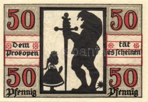 Német Birodalom /Weimari Köztársaság/ Naumburg 1920. 50Pf(12x) 12klf db, teljes sor T:I