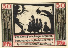 Német Birodalom /Weimari Köztársaság/ Naumburg 1920. 50Pf(12x) 12klf db, teljes sor T:I