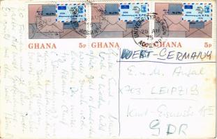 1975 Ghana, military governor with gun and machete. photo (EK)