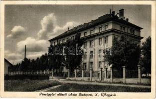 1939 Budapest X. M. kir. Pénzügyőrség Altiszti Iskolája. Újhegyi út 14. (EK)
