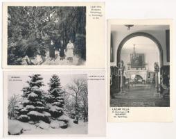 Budapest XI. Gellérthegy, Lázár Villa, belső, család nőtagjai. Kelenhegyi út 49. - 3 db fotó