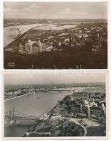 Budapest XI. Lágymányos tóval és már feltöltve - 2 db régi képeslap