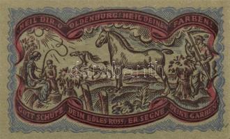 Német Birodalom /Weimari Köztársaság/ Oldenburg 1921. 50Pf(6x) 6klf db, teljes sor T:I