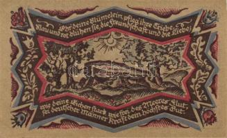 Német Birodalom /Weimari Köztársaság/ Oldenburg 1921. 50Pf(6x) 6klf db, teljes sor T:I