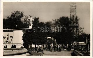 1939 Budapest XIV. Nemzetközi Vásár, Roessemann, Szabó Lajos Debrecen étterem, Gáz pavilon + So. Stpl