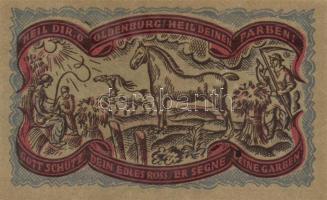 Német Birodalom /Weimari Köztársaság/ Oldenburg 1921. 50Pf(6x) 6klf db, teljes sor T:I