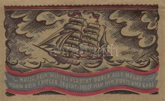 Német Birodalom /Weimari Köztársaság/ Oldenburg 1921. 50Pf(6x) 6klf db, teljes sor T:I