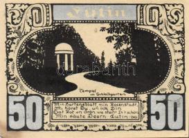 Német Birodalom /Weimari Köztársaság/ Plön D.N. 50Pf(5x) 5klf db, teljes sor T:I