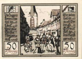 Német Birodalom /Weimari Köztársaság/ Quedlinburg 1922. 50Pf(6x) 6klf db, teljes sor T:I