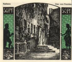 Német Birodalom /Weimari Köztársaság/ Quedlinburg 1922. 50Pf(10x) 10klf db, teljes sor T:I