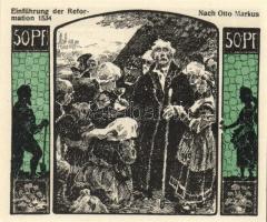 Német Birodalom /Weimari Köztársaság/ Quedlinburg 1922. 50Pf(10x) 10klf db, teljes sor T:I