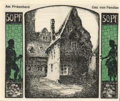 Német Birodalom /Weimari Köztársaság/ Quedlinburg 1922. 50Pf(10x) 10klf db, teljes sor T:I