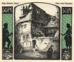 Német Birodalom /Weimari Köztársaság/ Quedlinburg 1922. 50Pf(10x) 10klf db, teljes sor T:I