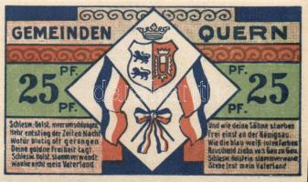 Német Birodalom /Weimari Köztársaság/ Quern 1921. 25Pf(3x) + 50Pf(3x) összesen 6klf db, teljes sor T:I