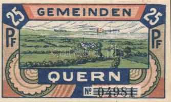 Német Birodalom /Weimari Köztársaság/ Quern 1921. 25Pf(3x) + 50Pf(3x) összesen 6klf db, teljes sor T...
