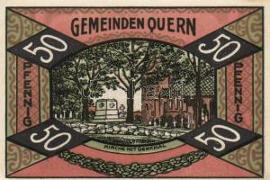 Német Birodalom /Weimari Köztársaság/ Quern 1921. 25Pf(3x) + 50Pf(3x) összesen 6klf db, teljes sor T...