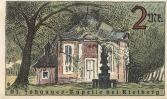 Német Birodalom /Weimari Köztársaság/ Rietberg 1921. 25Pf + 50Pf + 1M + 2M + 5M 5klf db, teljes sor ...