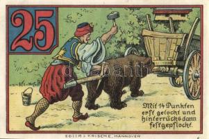 Német Birodalom /Weimari Köztársaság/ Rinteln 1920. 10Pf + 25Pf + 50Pf 3klf db, teljes sor T:I