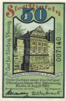 Német Birodalom /Weimari Köztársaság/ Rinteln 1920. 10Pf + 25Pf + 50Pf 3klf db, teljes sor T:I