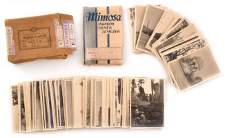 cca 1920-1930 Külföldi utazásokon készült felvételek (Konstantinápoly-Isztambul, Athén, Kairó, Szófia, stb.), összesen kb. 100-120 db, hátoldalukon feliratozva, 9x6 cm körüli méretben