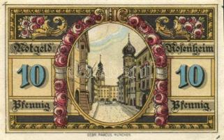 Német Birodalom /Weimari Köztársaság/ Rosenheim 1921. 5Pf + 10Pf + 25Pf(2x) + 50Pf(2x) összesen 6klf...