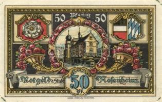 Német Birodalom /Weimari Köztársaság/ Rosenheim 1921. 5Pf + 10Pf + 25Pf(2x) + 50Pf(2x) összesen 6klf...