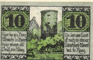 Német Birodalom /Weimari Köztársaság/ Salzwedel 1921. 5Pf + 10Pf + 25Pf + 50Pf 4klf db, teljes sor T...