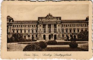 1918 Lviv, Lwów, Lemberg; Landtagsgebäude / state parliament building (EK) + K.u.k. Festungszeugsabteilung No. 8.