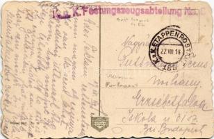 1918 Lviv, Lwów, Lemberg; Landtagsgebäude / state parliament building (EK) + "K.u.k. Festungsze...